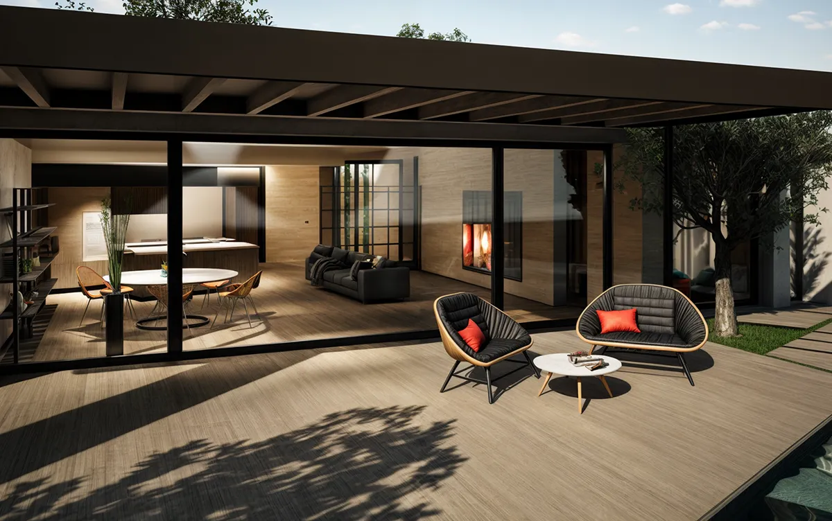 render esterni villa Legnago